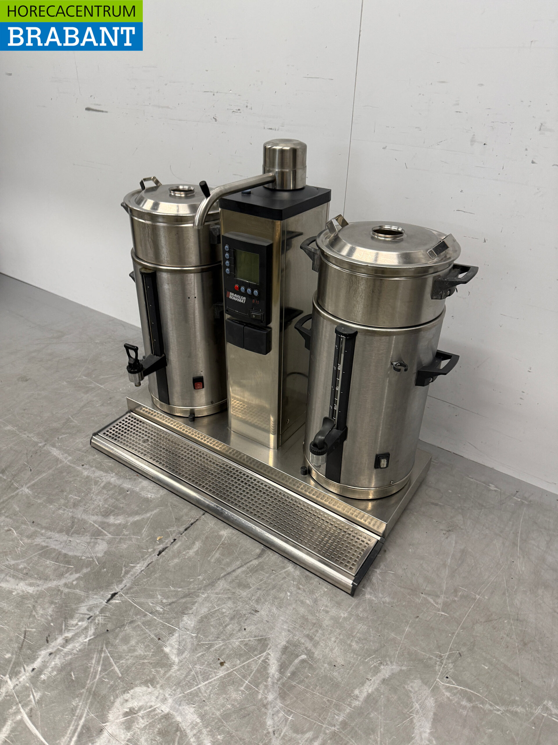 Machine à café à percolateur Bravilor Bonamat en acier inoxydable, 2 x 10 litres, 400 V, pour la restauration – Image 2