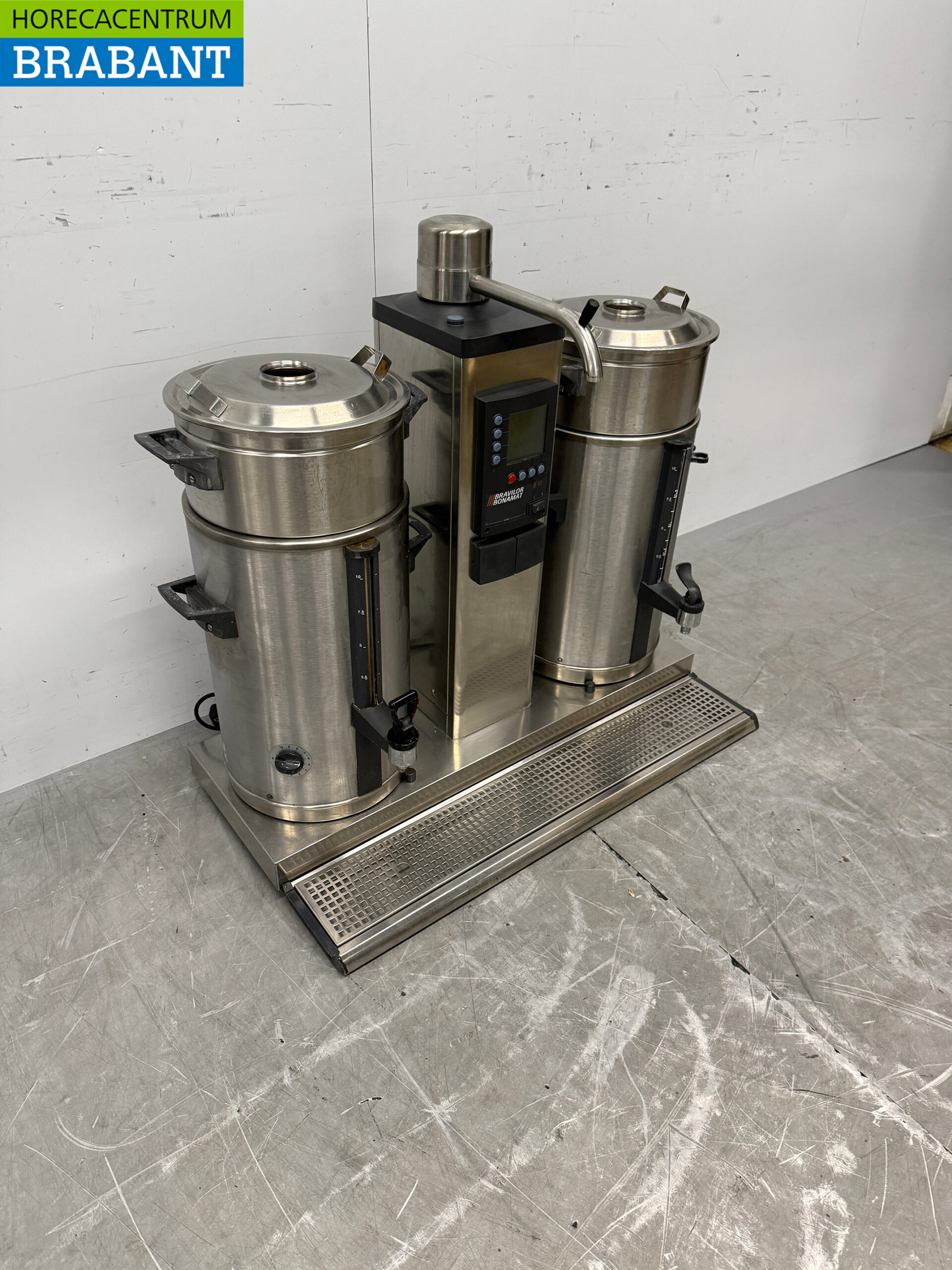 Machine à café à percolateur Bravilor Bonamat en acier inoxydable, 2 x 10 litres, 400 V, pour la restauration – Image 3