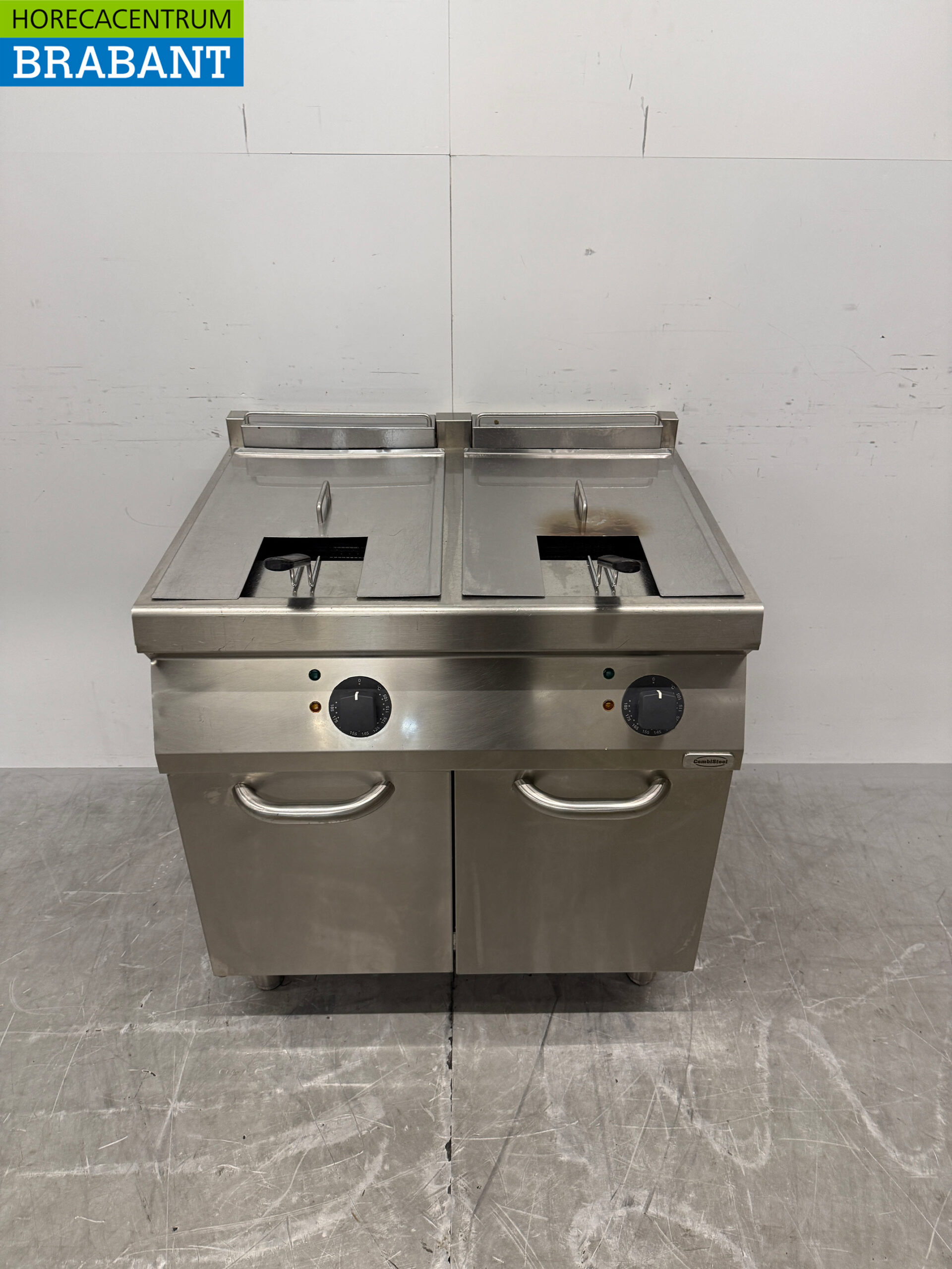 Friteuse double Zanussi en acier inoxydable, 2 x 16 litres, 400 V, pour la restauration