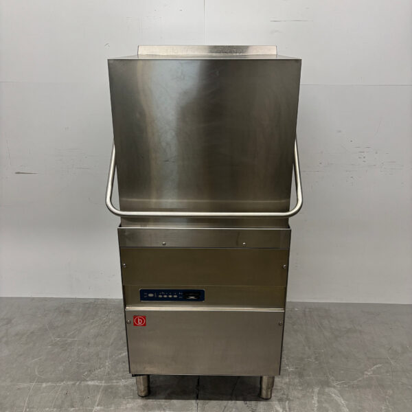 Lave-vaisselle à passage continu Rhima Baron en acier inoxydable, 400 V, pour la restauration