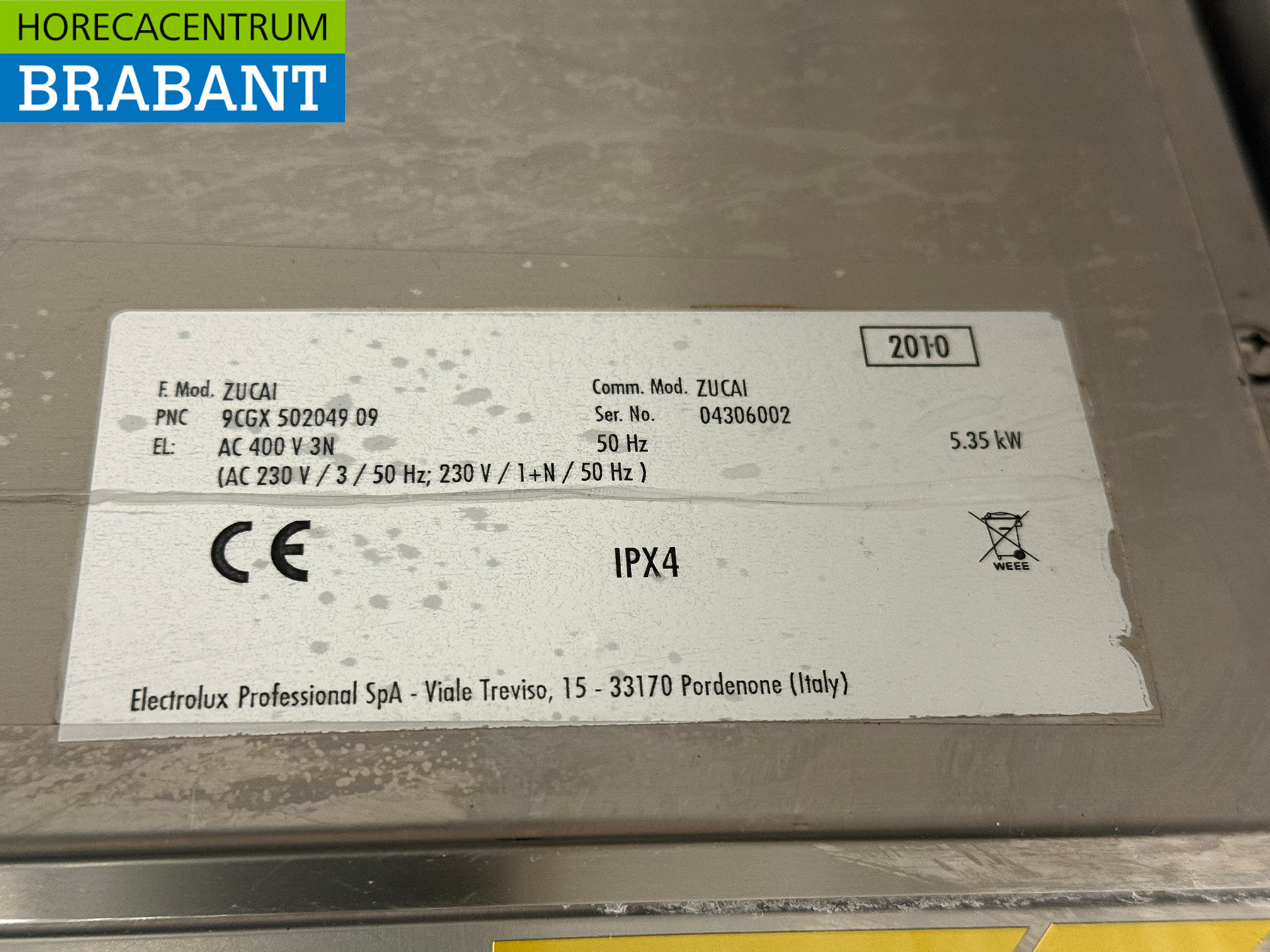 Lave-vaisselle Zanussi Zucai en acier inoxydable 230V Horeca – Image 6