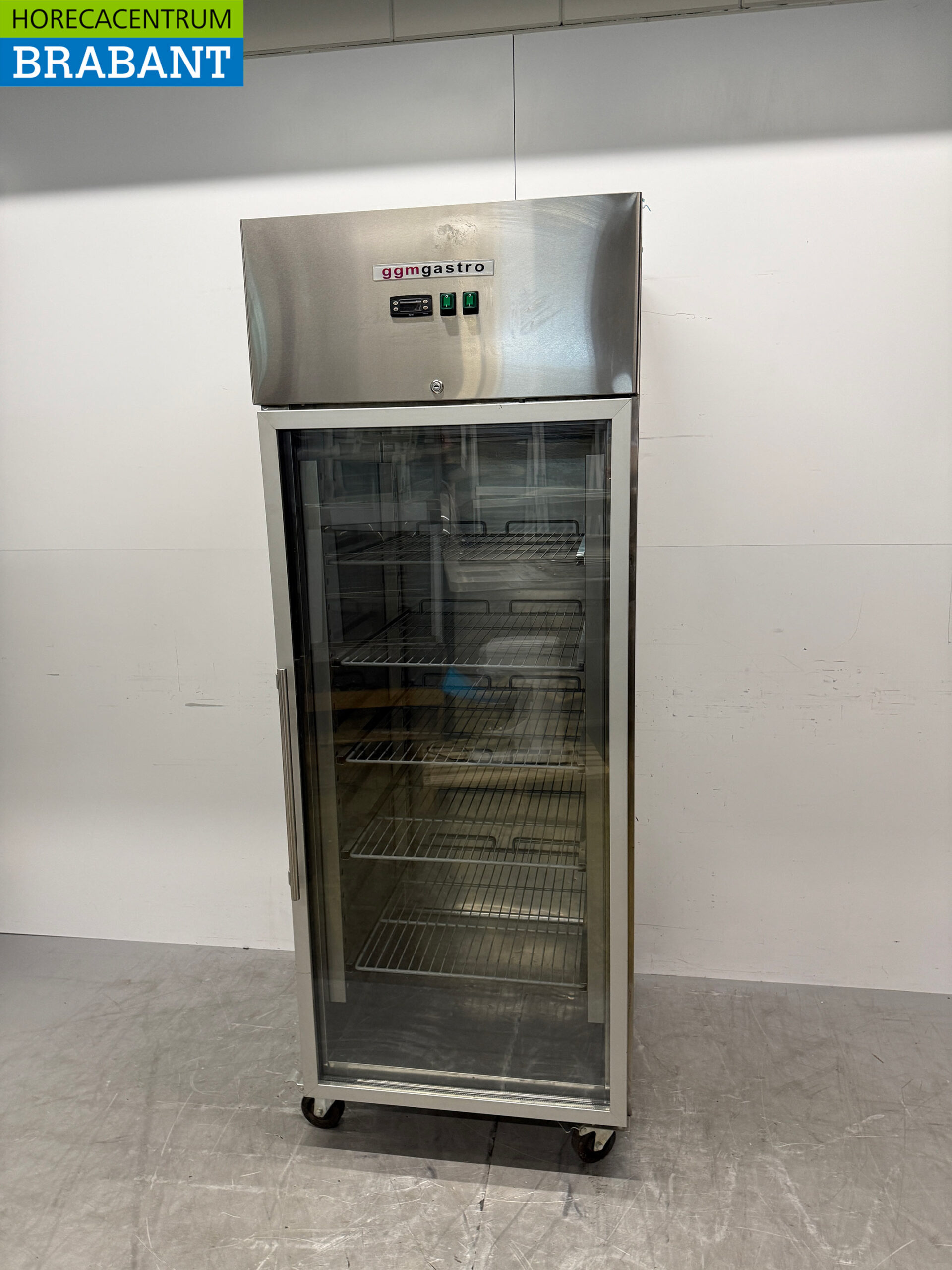 Armoire réfrigérée mobile à porte vitrée en acier inoxydable, 700 litres, 230 V, pour la restauration