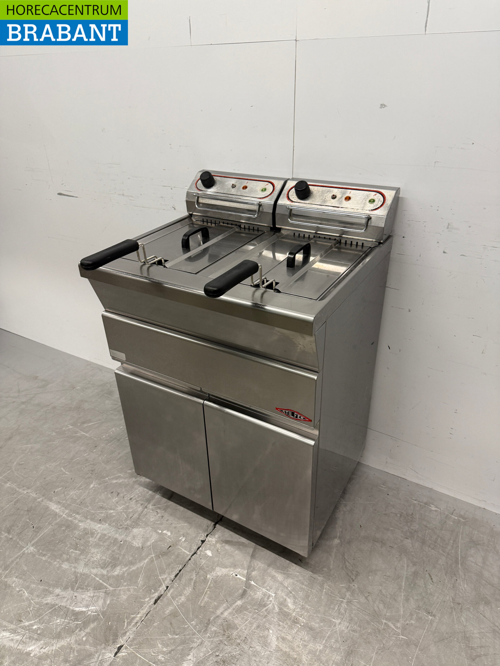 Friteuse double Stilfer en acier inoxydable 2 x 9 litres 2 x 230V Horeca – Image 2