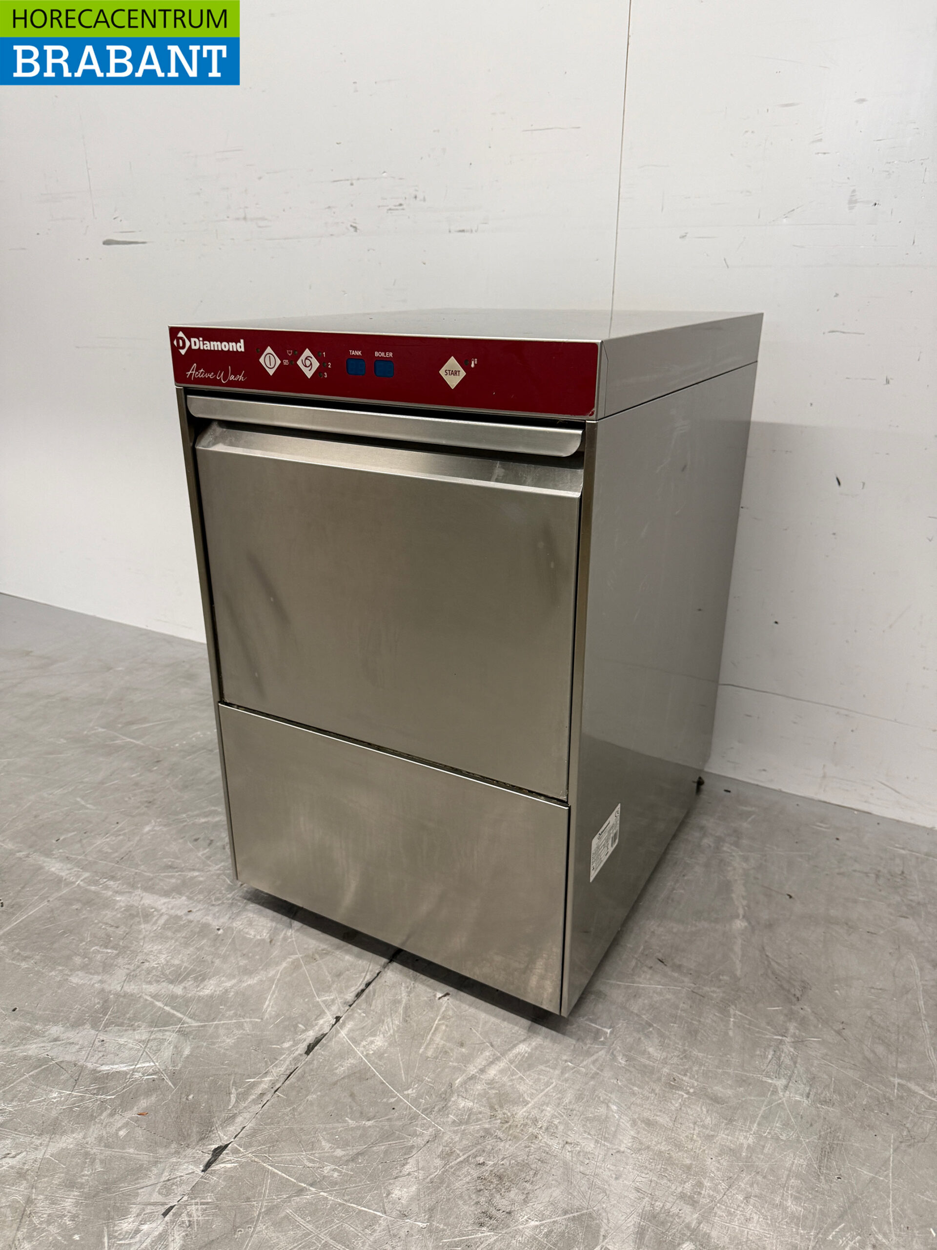 Lave-verres Diamond en acier inoxydable avec pompe de vidange, 230 V, pour la restauration – Image 2