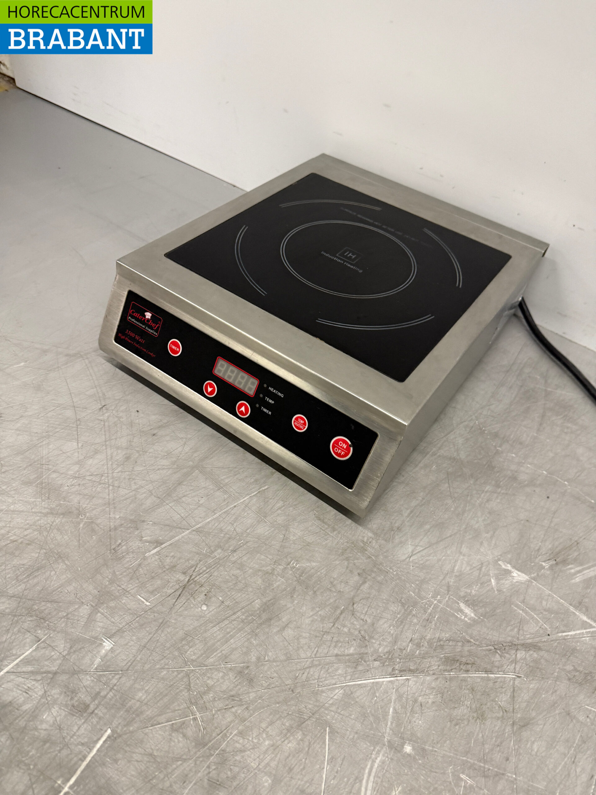 Plaque de cuisson à induction Caterchef en acier inoxydable, 3,5 kW, 230 V, pour la restauration – Image 2