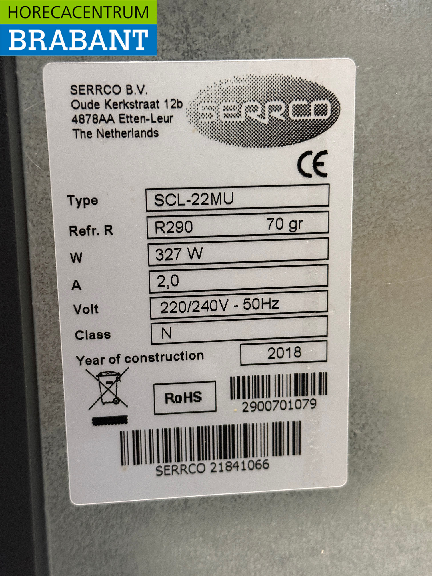 Serrco Armoire réfrigérée à 1 porte battante, casier à bouteilles et 1 tiroir, 124 cm, 230 V, secteur de la restauration – Image 7