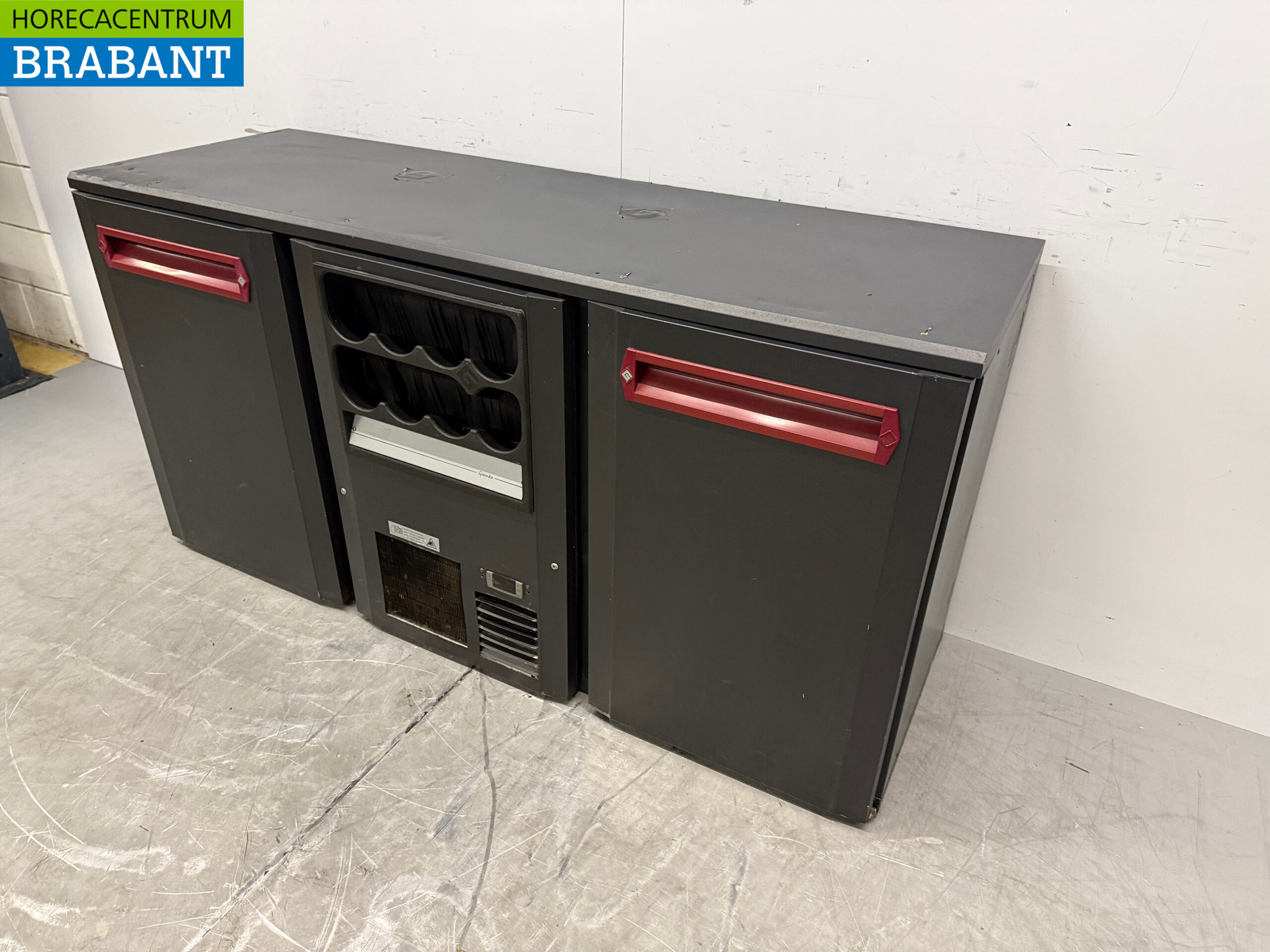 Gamko Armoire réfrigérée avec compartiment à bouteilles, 2 portes, 167 cm, 230 V, secteur de la restauration – Image 2