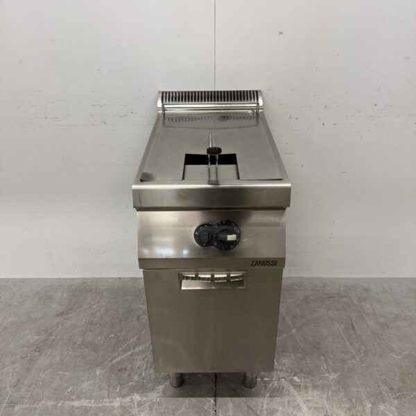 Friteuse Zanussi en acier inoxydable, 15 litres, au gaz, pour la restauration