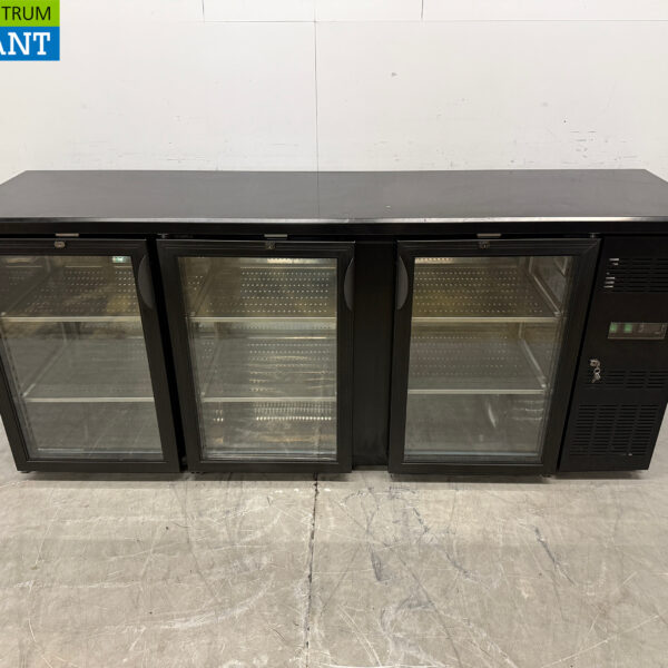 Maxxfrost Bar Cooler 3 portes pliantes en verre 200 cm 230V Horeca