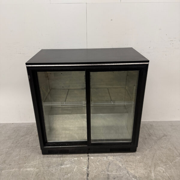 Armoire réfrigérée à 2 portes coulissantes en verre, 90 cm, 230 V, pour la restauration