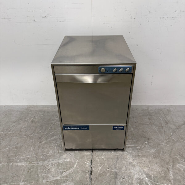 Lave-verres Rhima DR40 en acier inoxydable, 230 V, pour la restauration