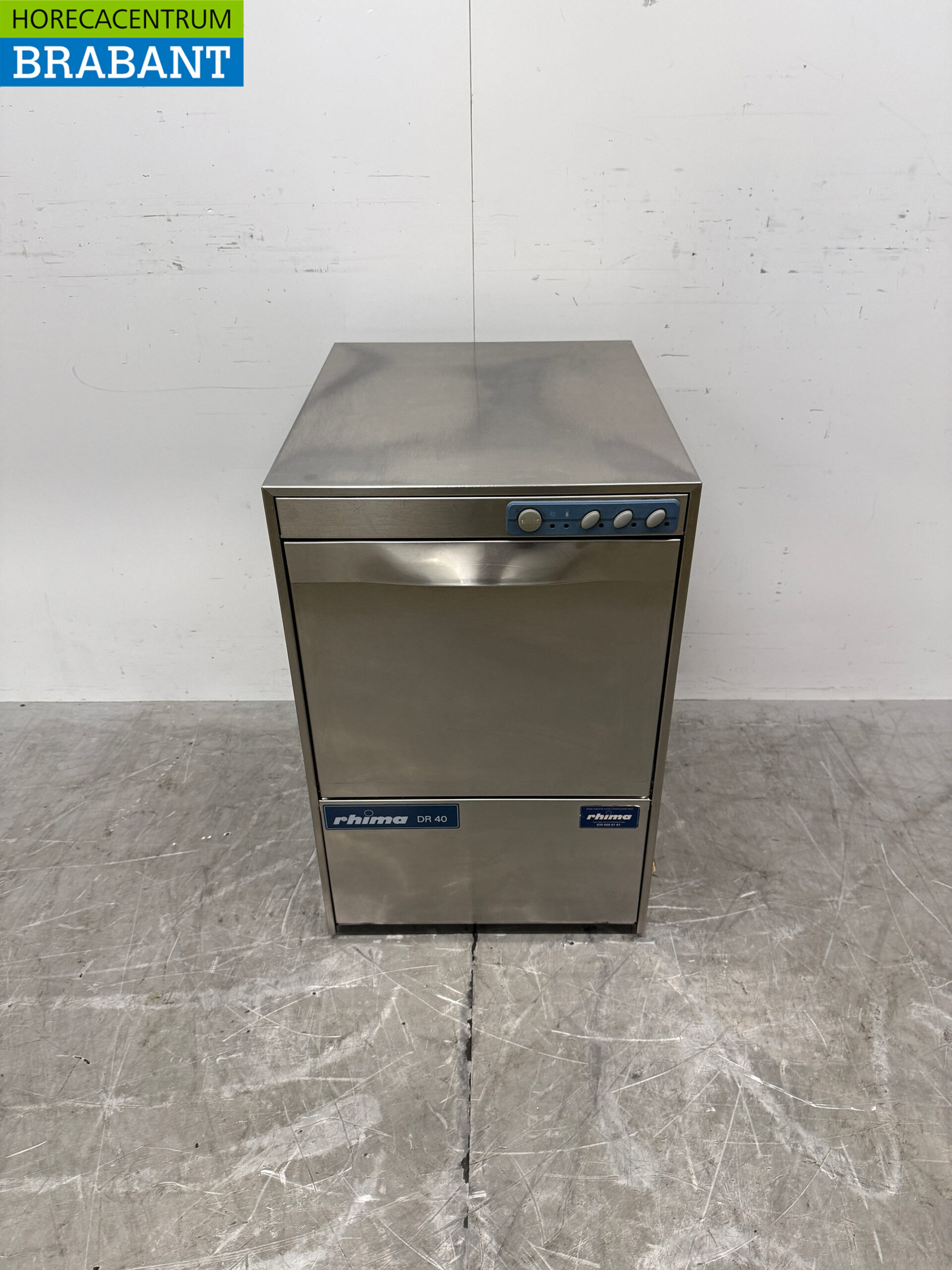 Lave-verres Rhima DR40 en acier inoxydable, 230 V, pour la restauration