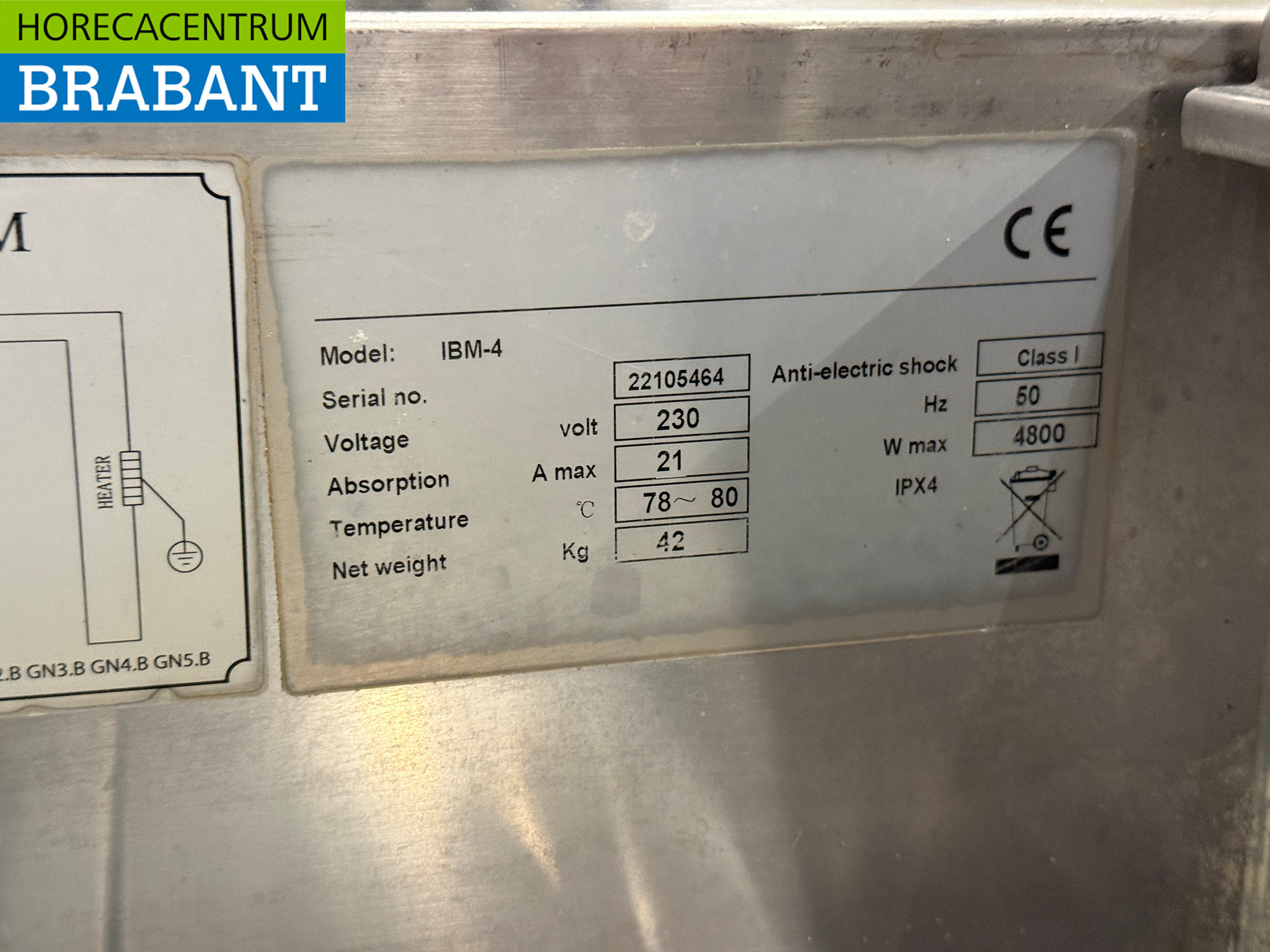 Bain-marie encastrable Maxxfrost en acier inoxydable, 4 bacs GN 1/1, 230 V, pour la restauration – Image 5