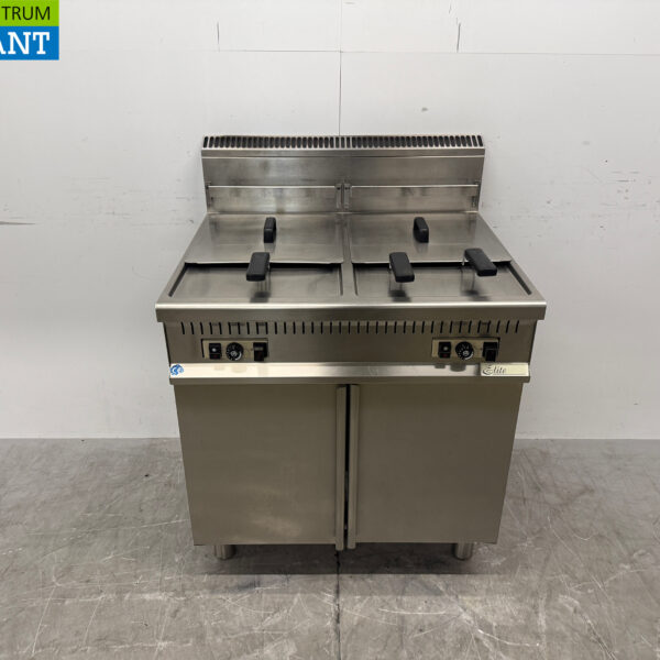 Friteuse double Elite en acier inoxydable 2 x 15 litres GAS Catering