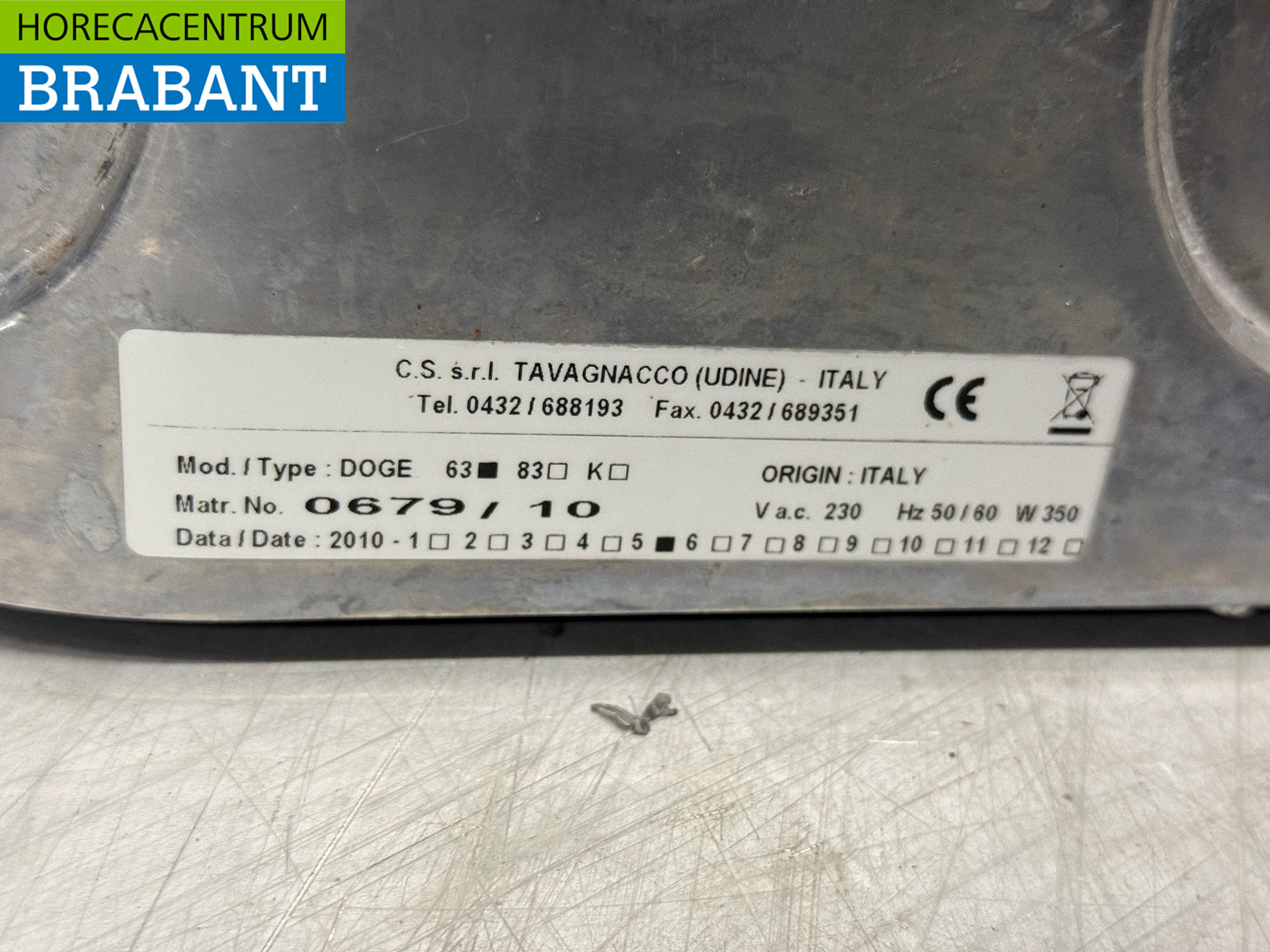 Fiorenzato Moulin à grains avec réservoir 230V Horeca – Image 5
