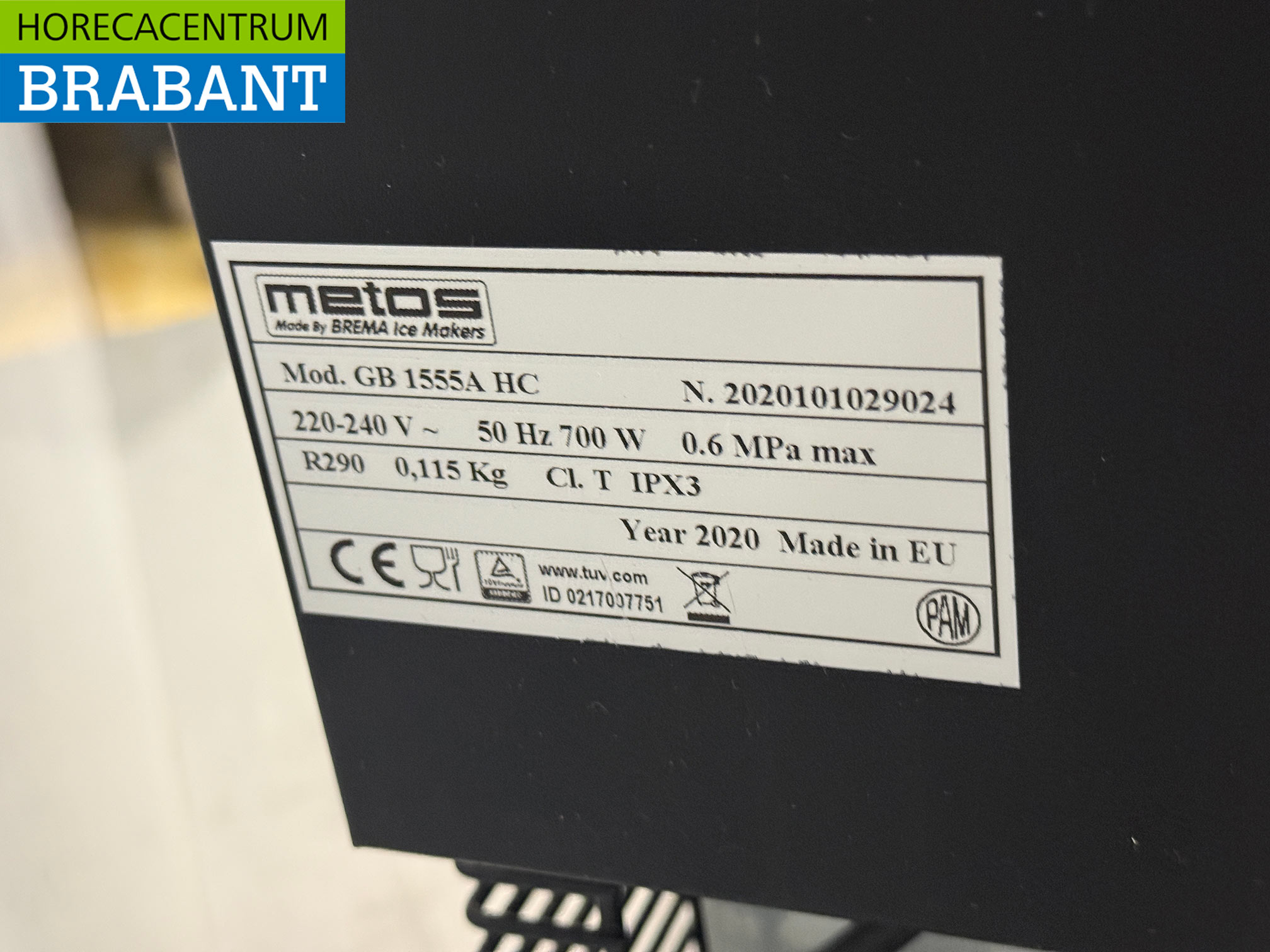 Machine à glace en acier inoxydable Brema 155 kg par jour 230V Horeca – Image 5