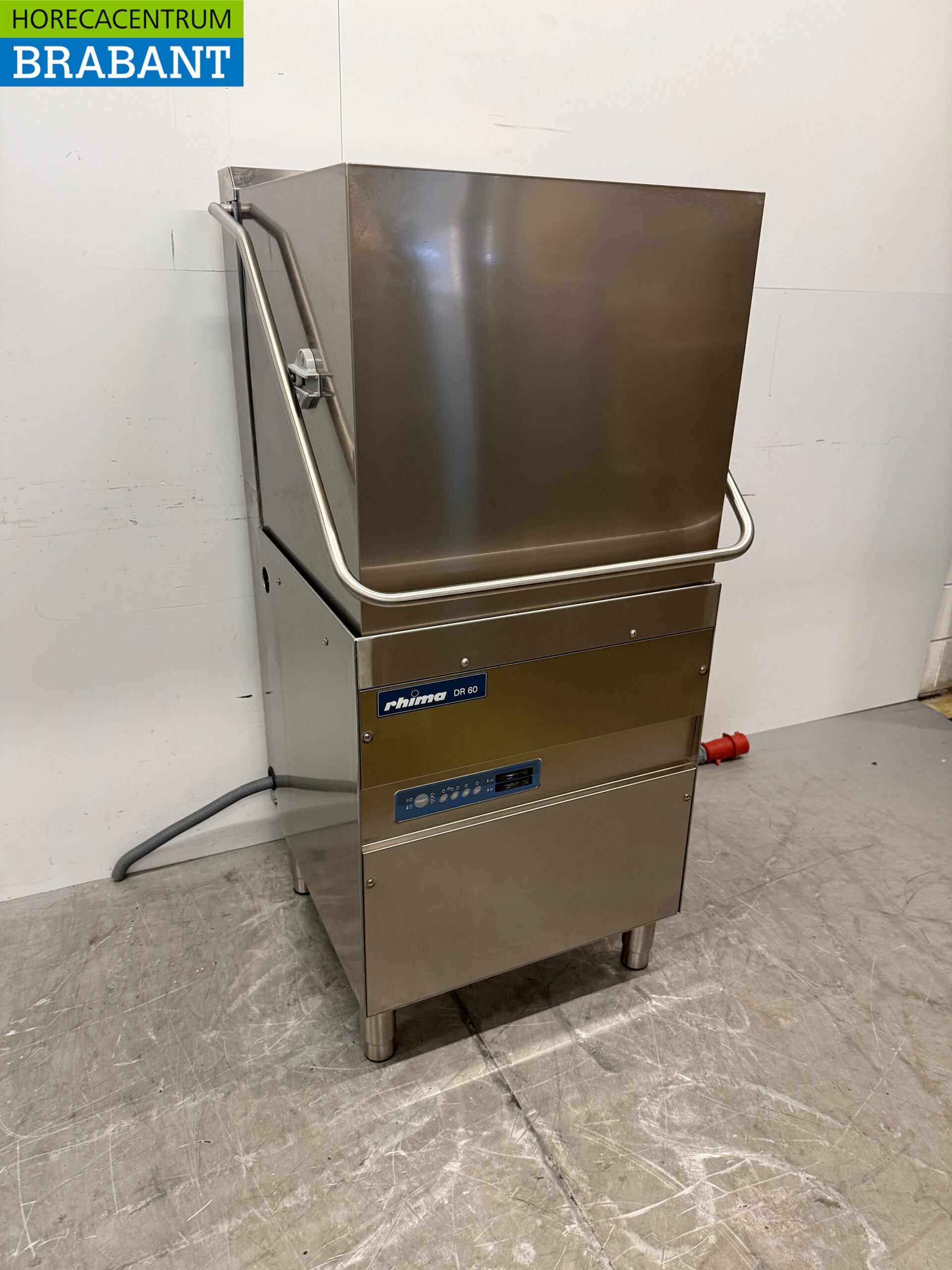 Lave-vaisselle à passage Rhima DR60 en acier inoxydable 400V Horeca – Image 3