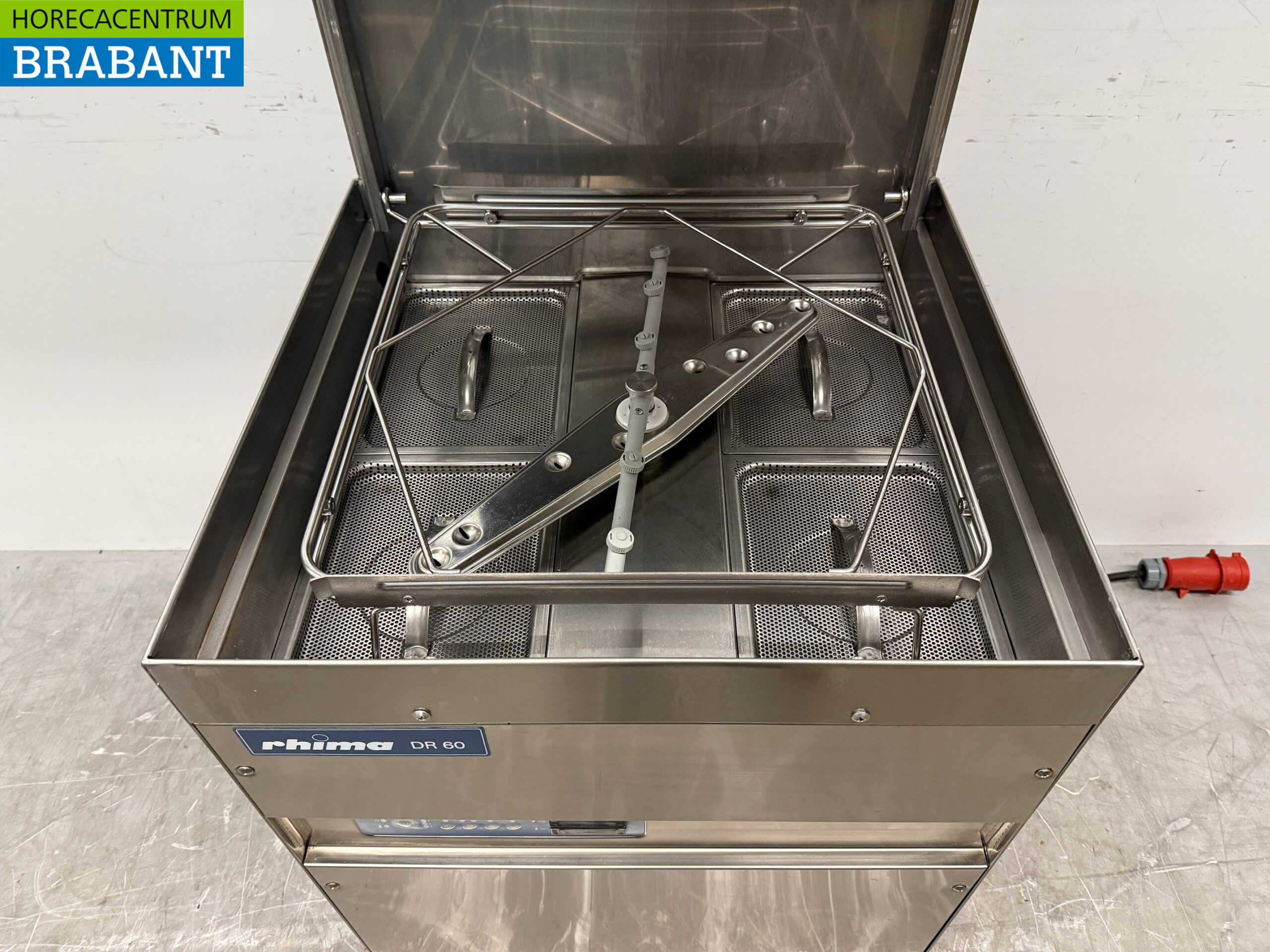 Lave-vaisselle à passage Rhima DR60 en acier inoxydable 400V Horeca – Image 4