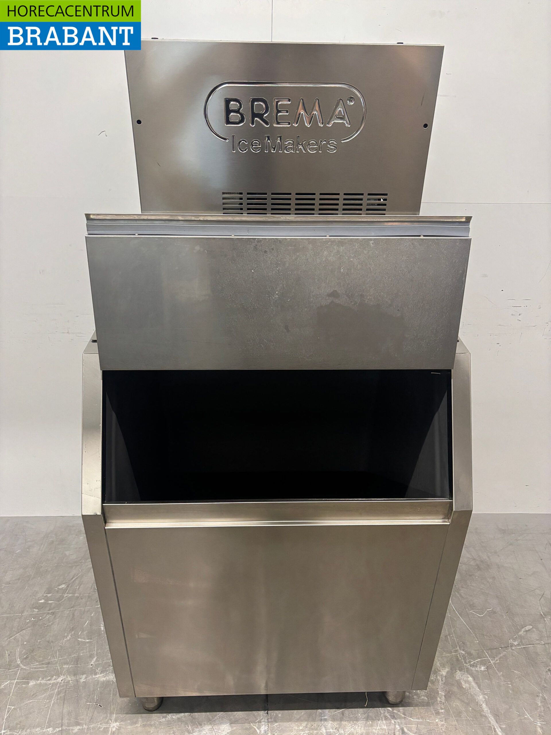 Machine à glace en paillettes Brema en acier inoxydable, 157 kg par jour, capacité de la trémie : 200 kg, 230 V, secteur de la restauration – Image 4