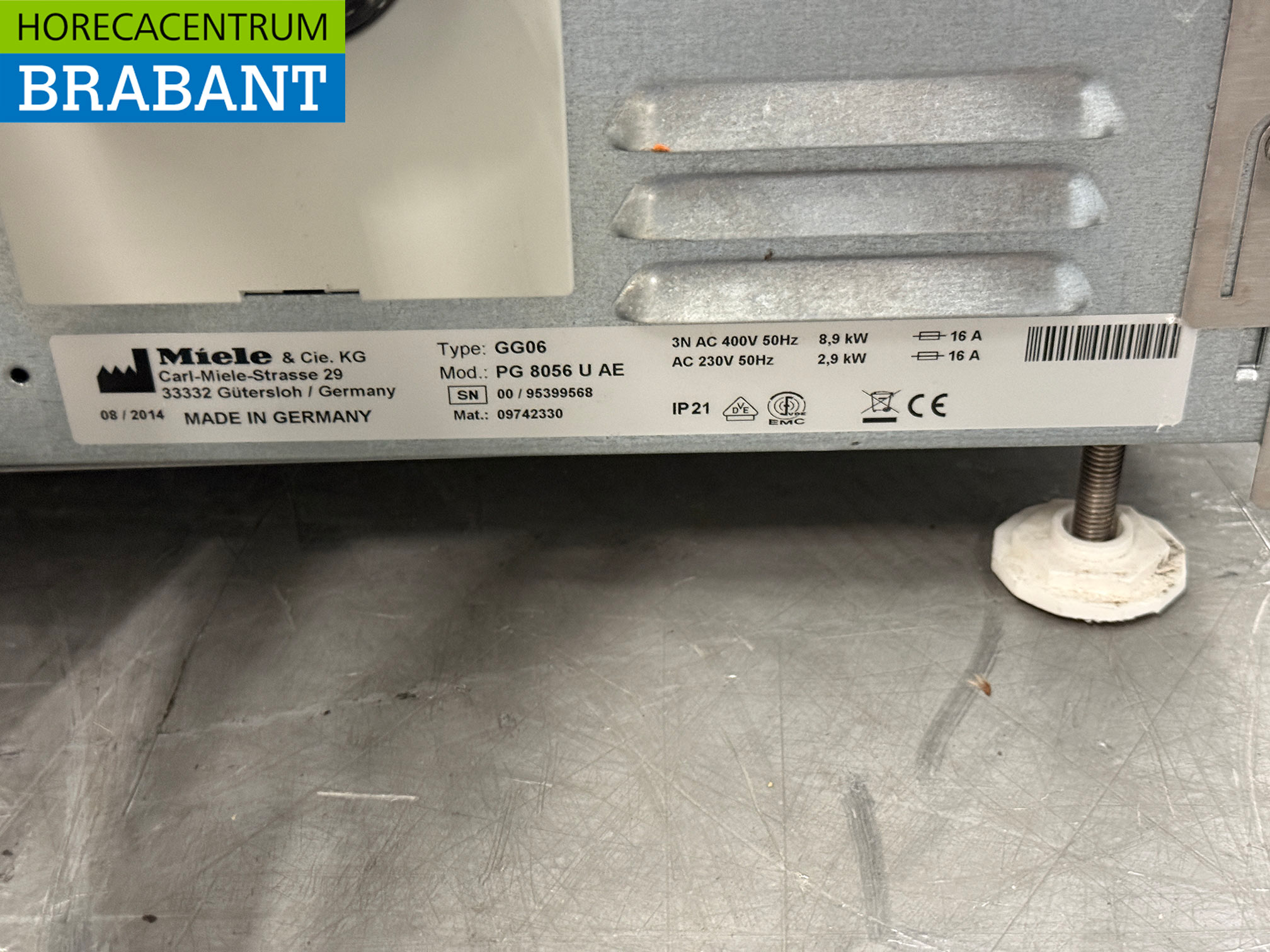 Lave-vaisselle encastrable Miele en acier inoxydable avec pompe de vidange, 400 V, pour le secteur de la restauration – Image 6
