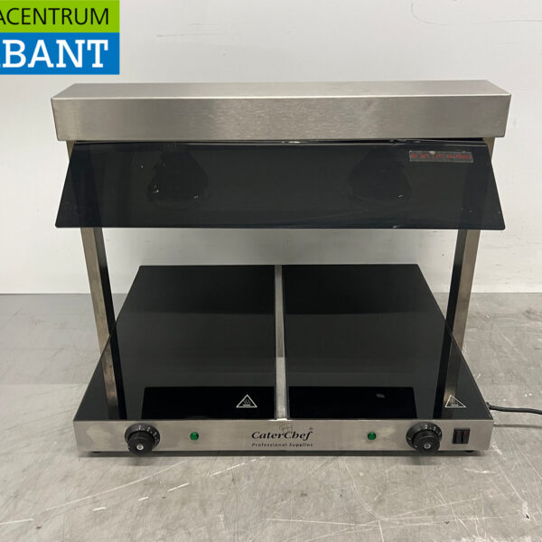 Plaque chauffante Caterchef en acier inoxydable 2 x 1/1 GN 230 V pour la restauration