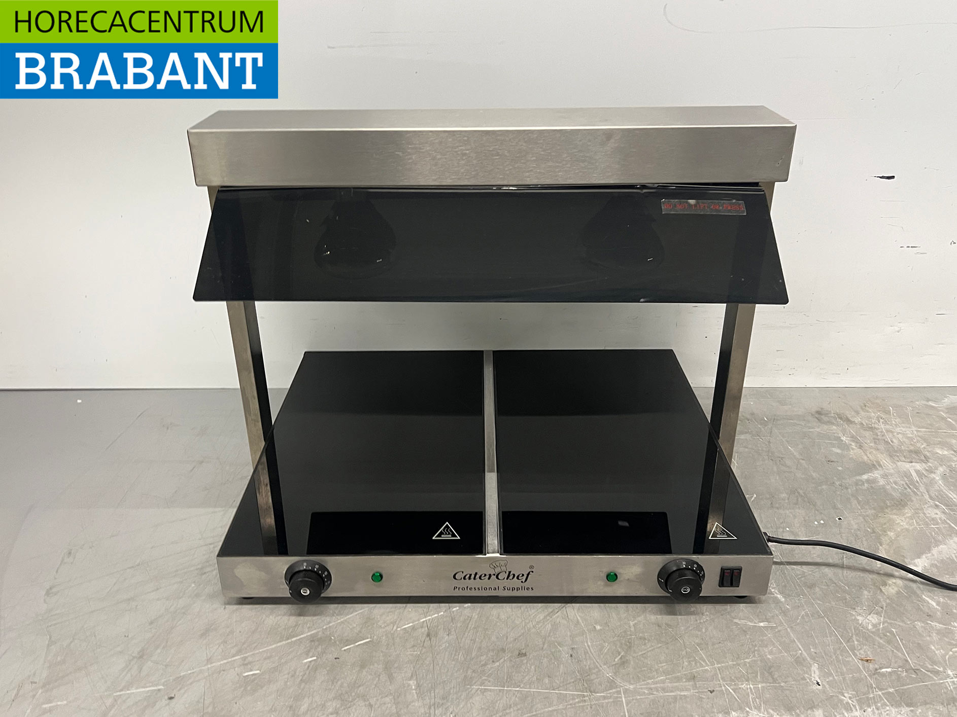 Plaque chauffante Caterchef en acier inoxydable 2 x 1/1 GN 230 V pour la restauration