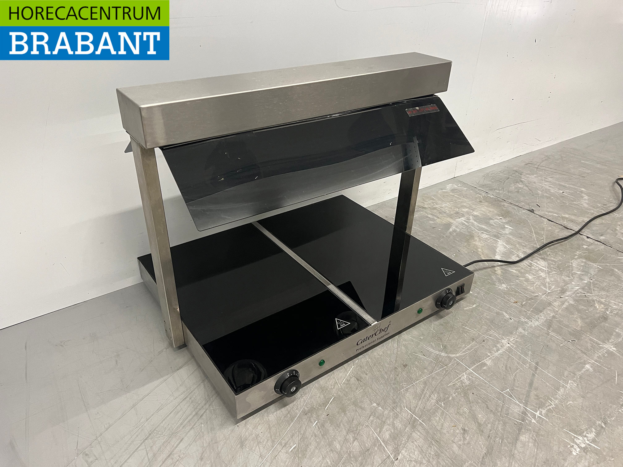 Plaque chauffante Caterchef en acier inoxydable 2 x 1/1 GN 230 V pour la restauration – Image 3