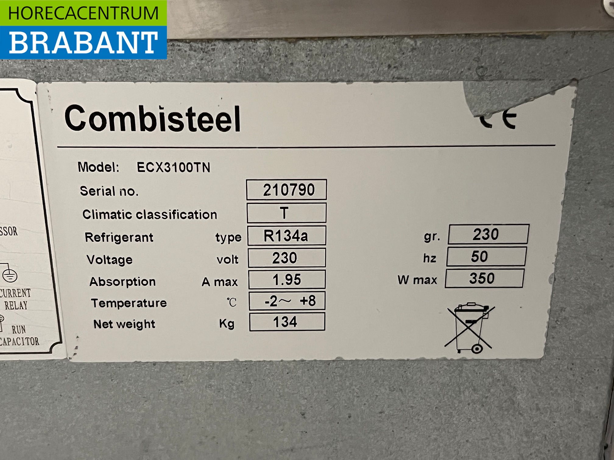 Réfrigérateur Combisteel en acier inoxydable 3 portes 179,5 cm 230V Horeca – Image 7