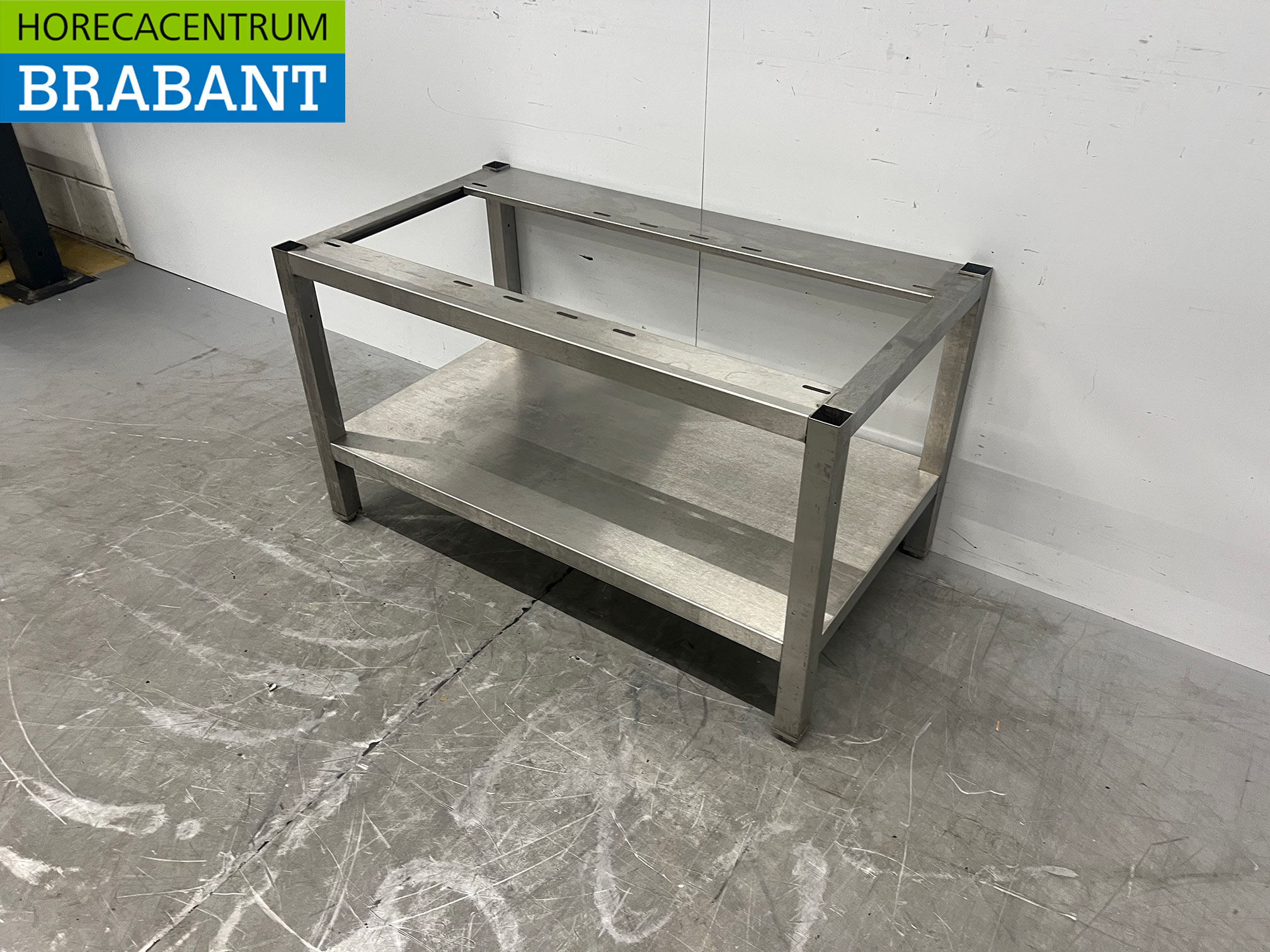 Piètement en acier inoxydable avec base de 100 x 55,5 x 56 cm – Secteur de la restauration – Image 2