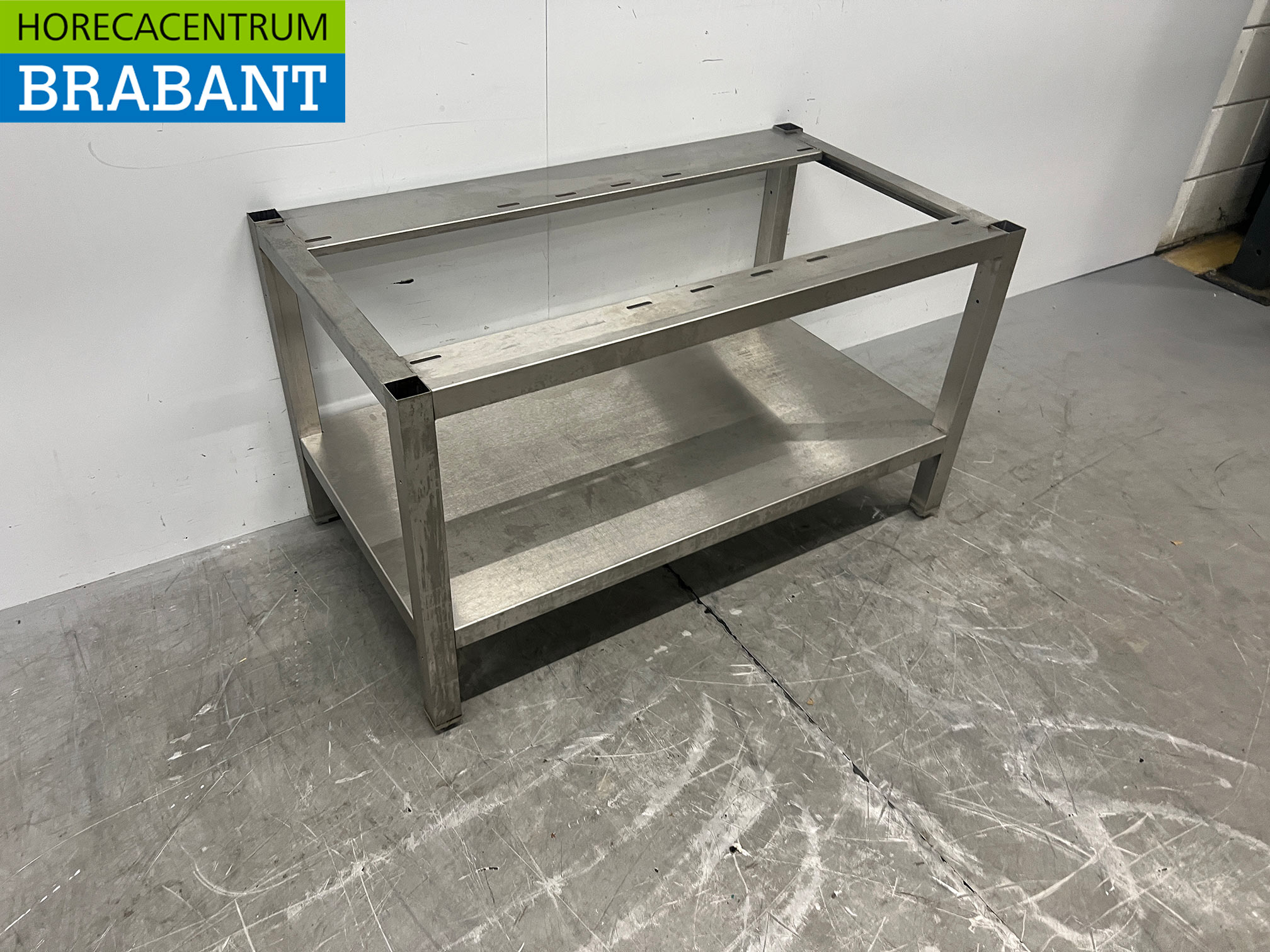 Piètement en acier inoxydable avec base de 100 x 55,5 x 56 cm – Secteur de la restauration – Image 3