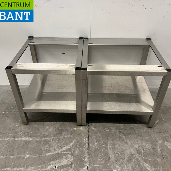 Piètement en acier inoxydable avec socle 110 x 55,5 x 57 cm – Secteur de la restauration