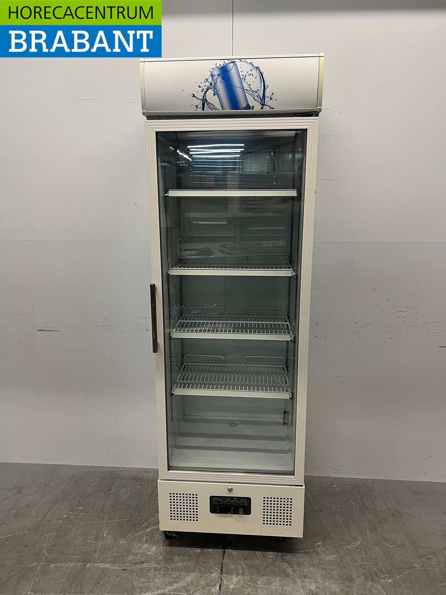 Réfrigérateur mobile Polar à porte vitrée, 336 litres, 230 V, pour la restauration