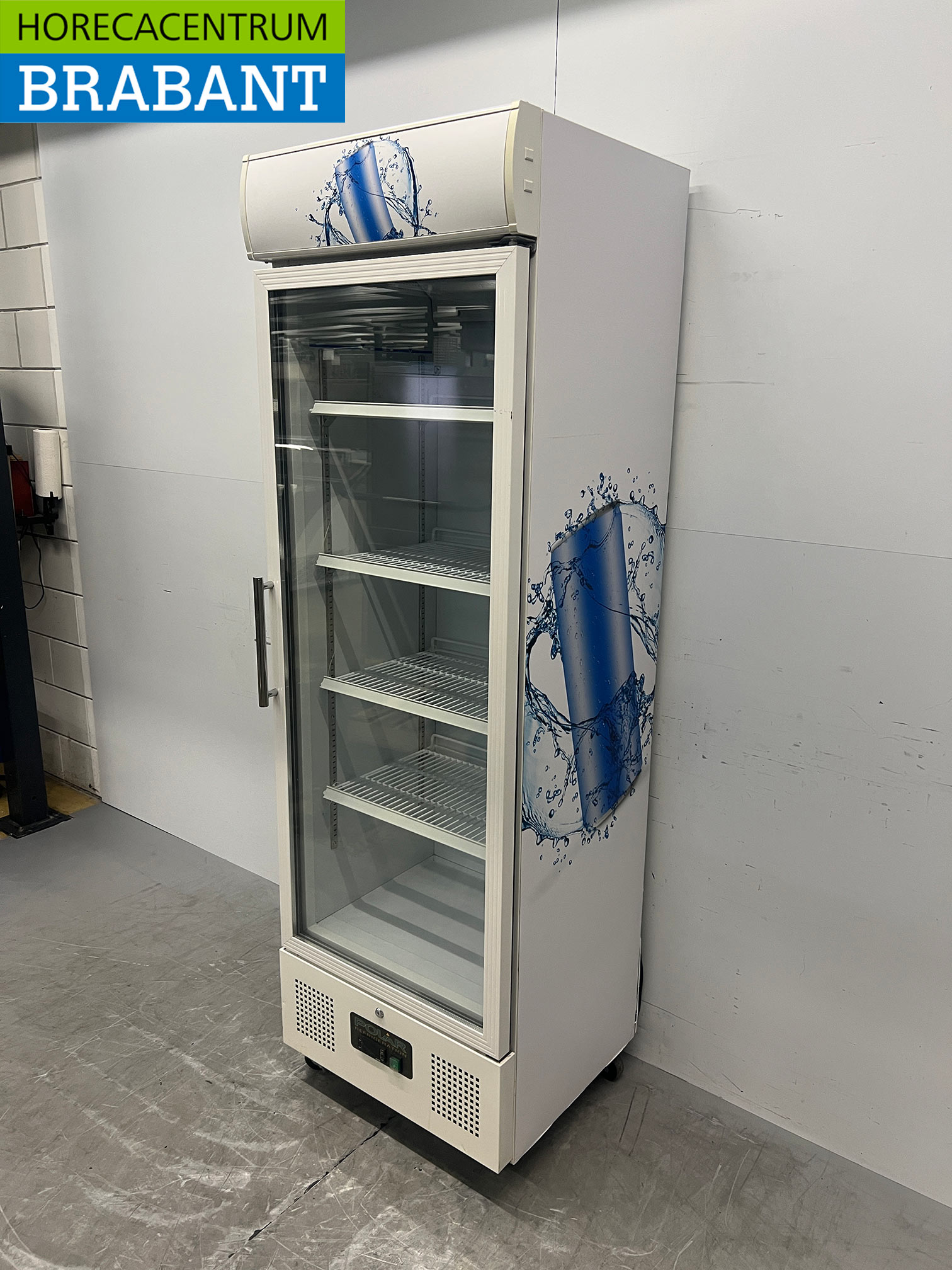 Réfrigérateur mobile Polar à porte vitrée, 336 litres, 230 V, pour la restauration – Image 2