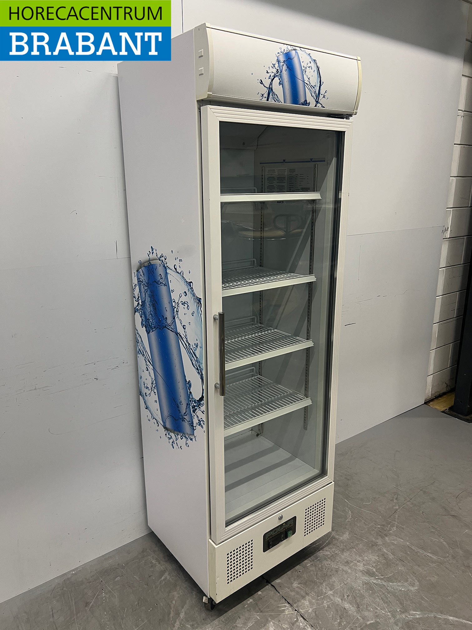 Réfrigérateur mobile Polar à porte vitrée, 336 litres, 230 V, pour la restauration – Image 3