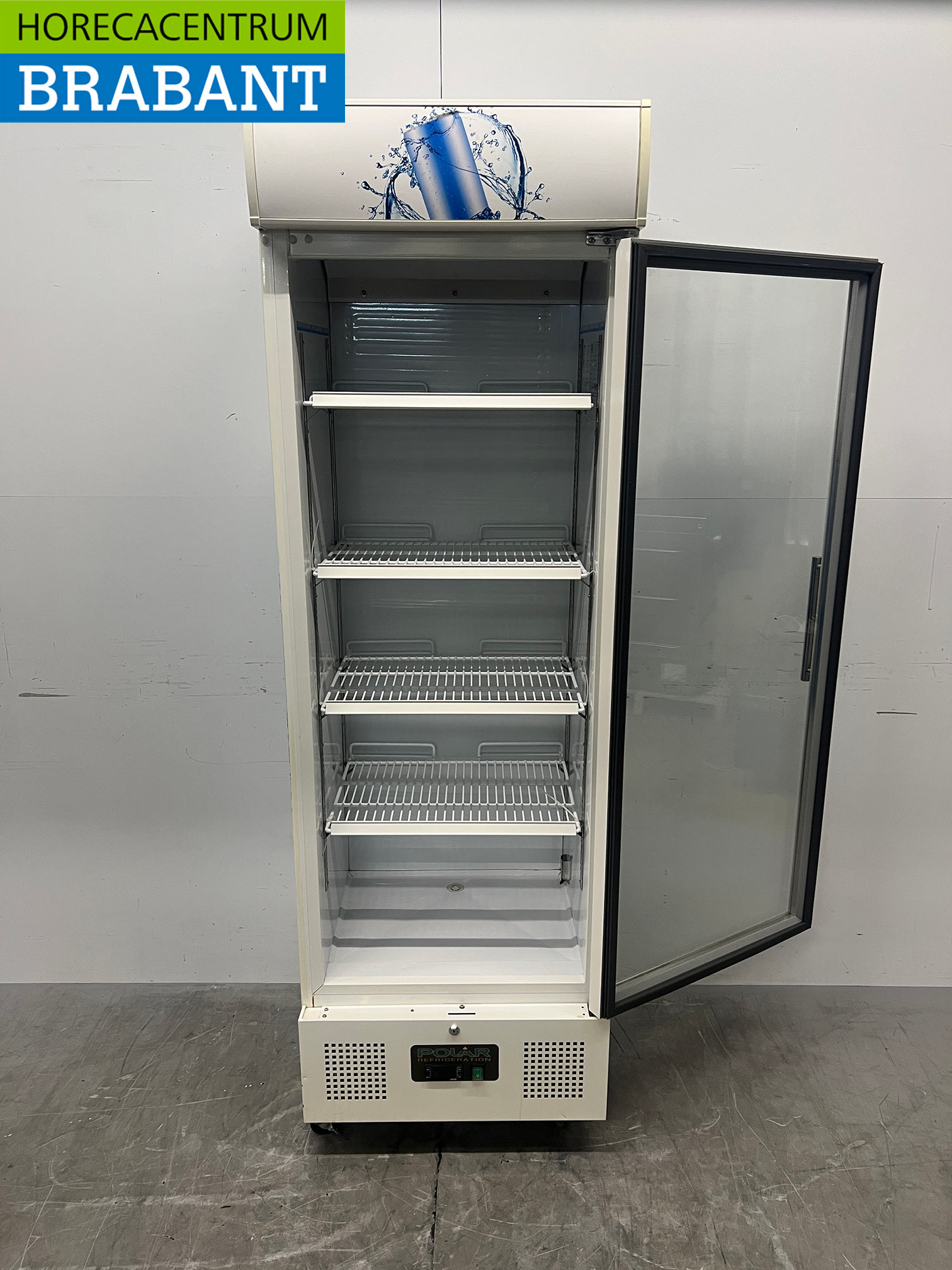 Réfrigérateur mobile Polar à porte vitrée, 336 litres, 230 V, pour la restauration – Image 4