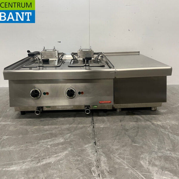 Friteuse double Kupperbusch en acier inoxydable, 2 x 10 litres, 2 x 400 V, pour la restauration