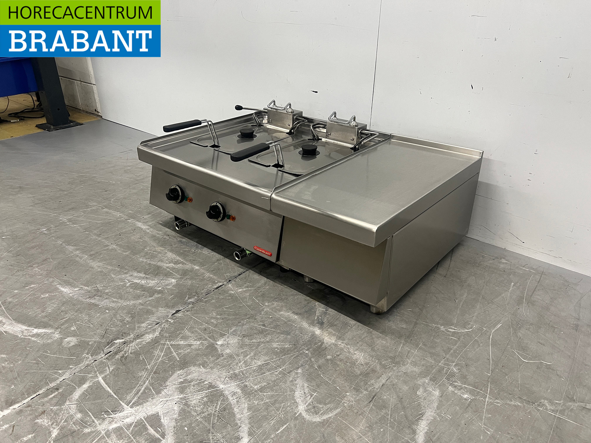 Friteuse double Kupperbusch en acier inoxydable, 2 x 10 litres, 2 x 400 V, pour la restauration – Image 2