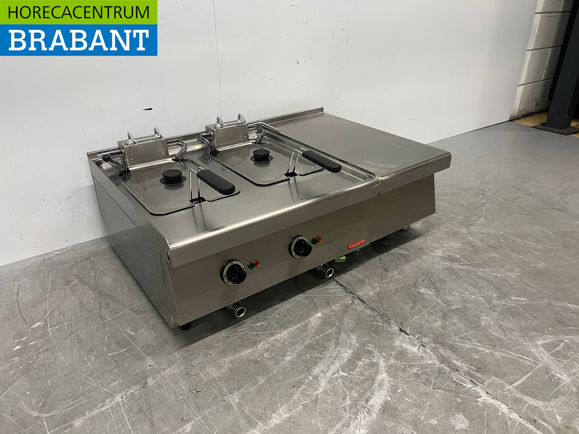 Friteuse double Kupperbusch en acier inoxydable, 2 x 10 litres, 2 x 400 V, pour la restauration – Image 3