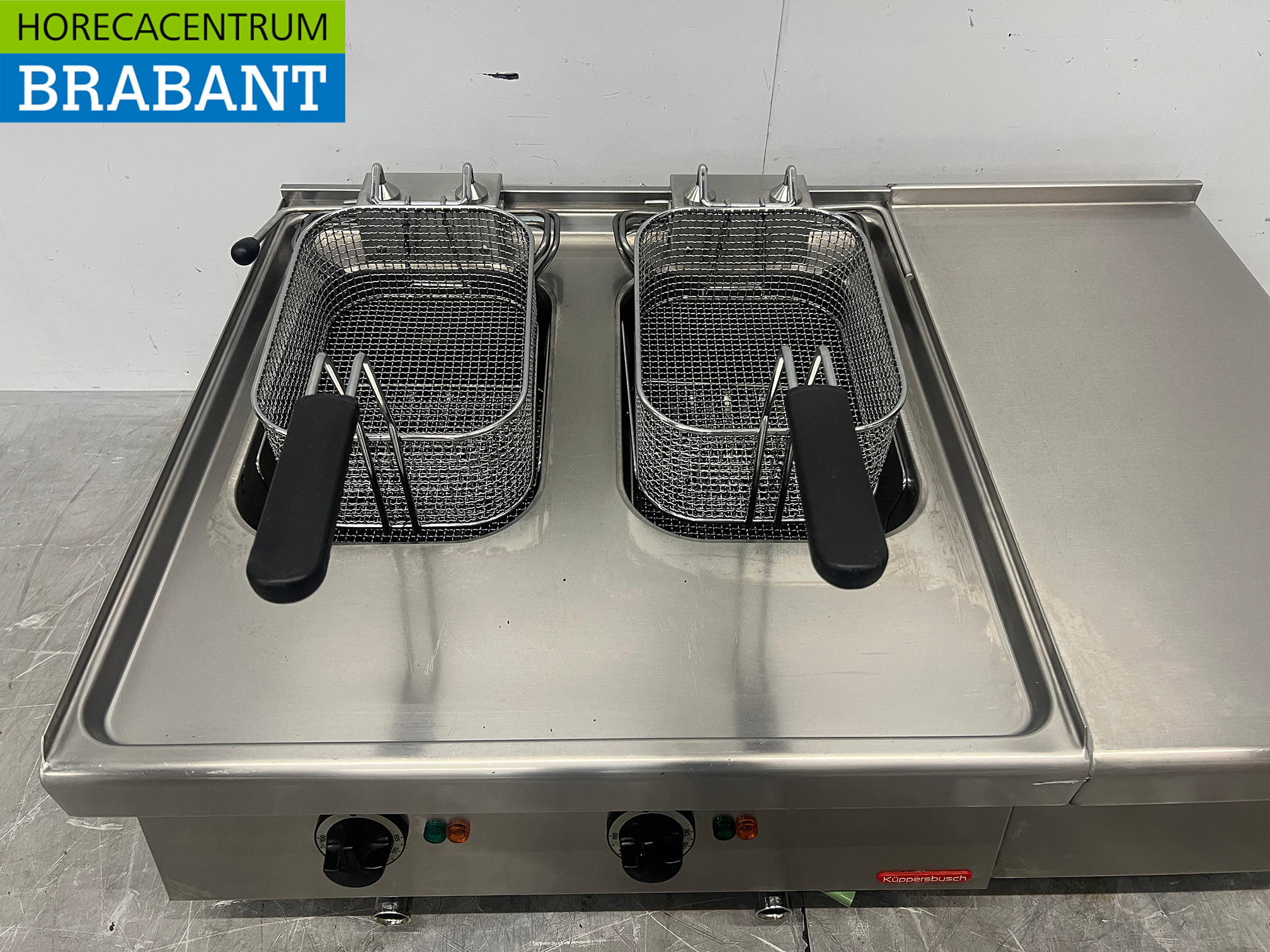 Friteuse double Kupperbusch en acier inoxydable, 2 x 10 litres, 2 x 400 V, pour la restauration – Image 4