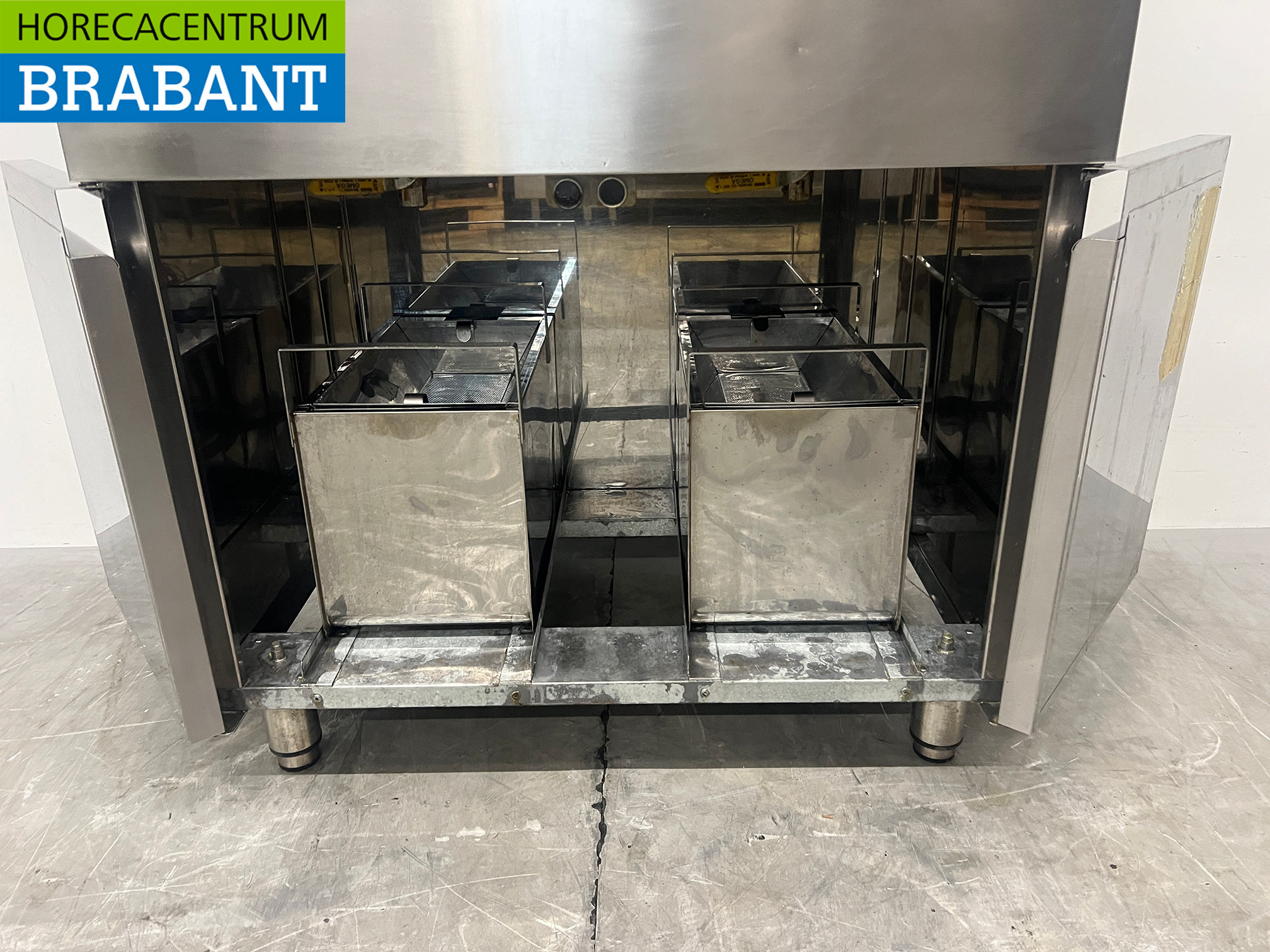 Friteuse double Stilfer en acier inoxydable, 2 x 15 litres, 2 x 400 V, pour la restauration – Image 5