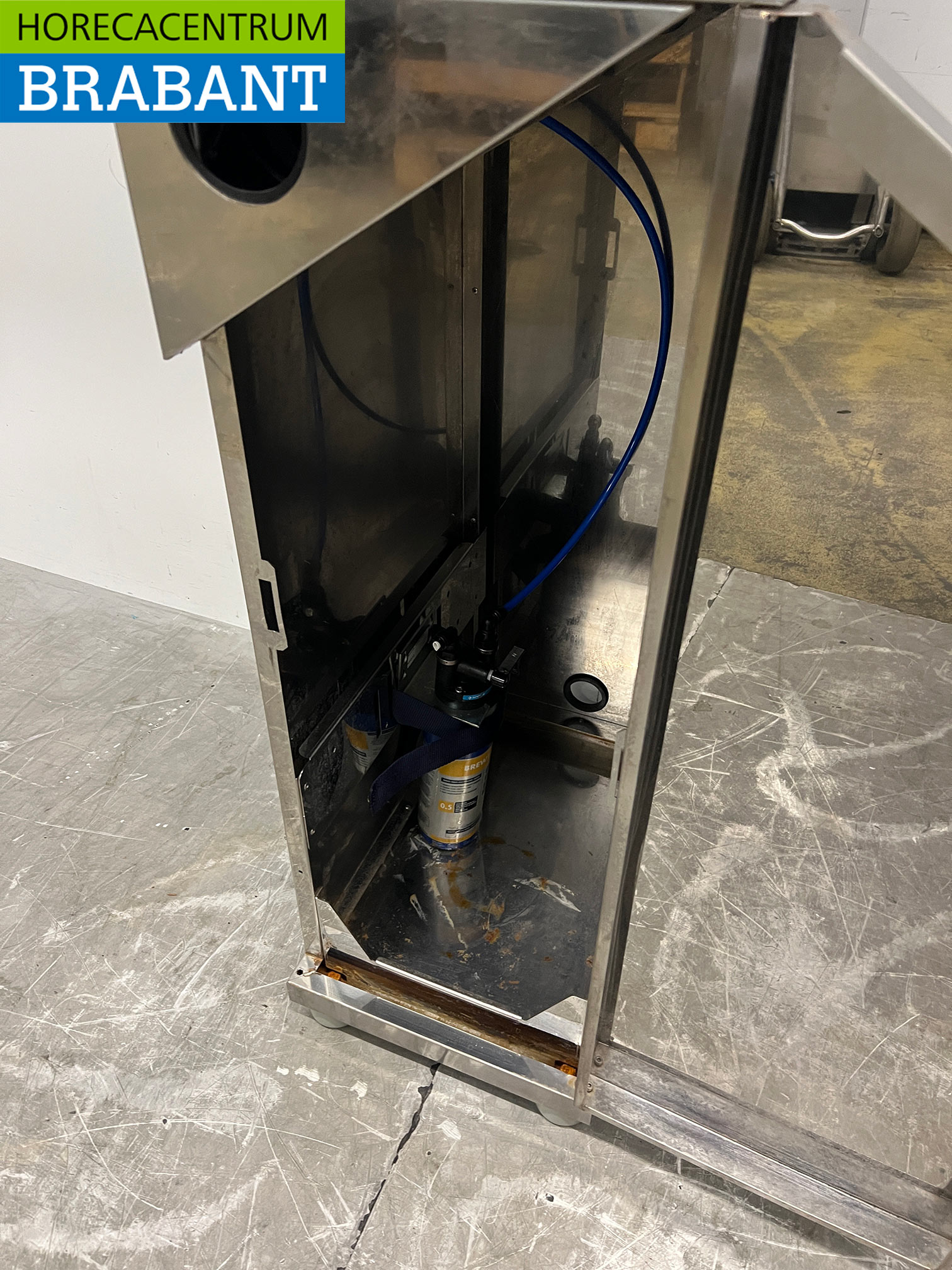 Refroidisseur d'eau Cosmetal en acier inoxydable avec socle et distributeur de gobelets, 230 V, pour le secteur de la restauration – Image 6