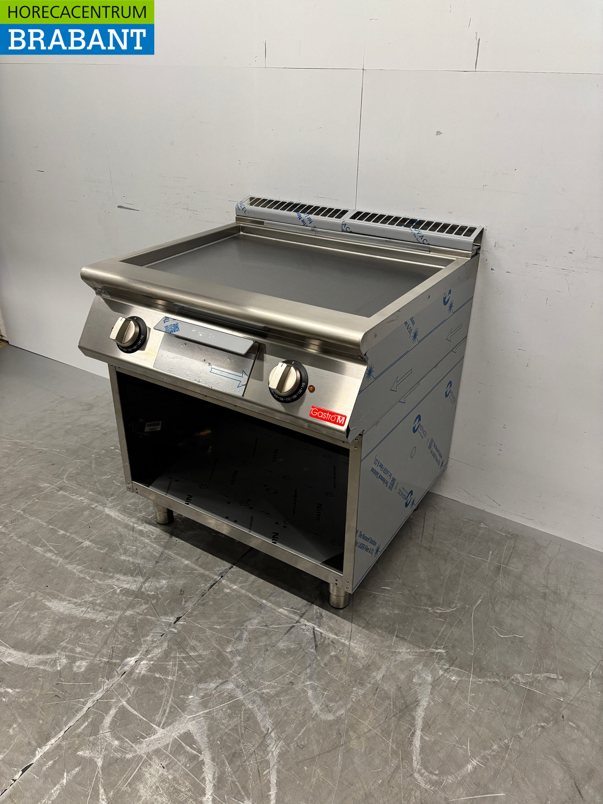 Plaque de cuisson lisse en acier inoxydable Gastro M, 80 cm, 400 V, pour la restauration – Image 2