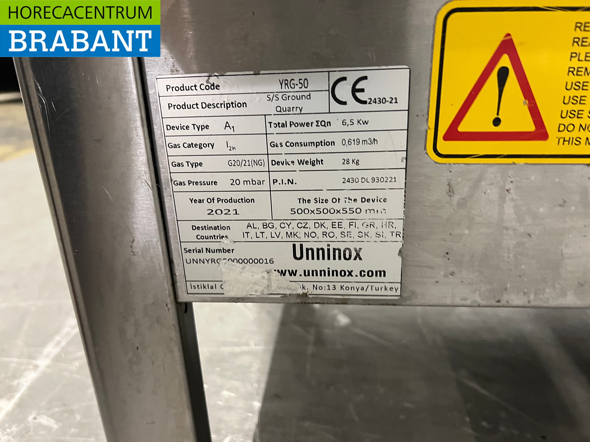 Brûleur Hokker Wok en acier inoxydable Wok 6,5 kW Horeca – Image 5