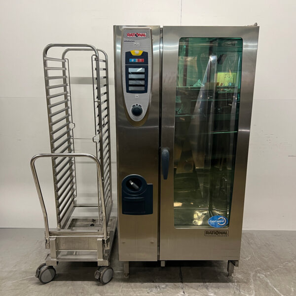 Four mixte Rational SCC 201 en acier inoxydable, 20 x 1/1 GN, 400 V, pour la restauration
