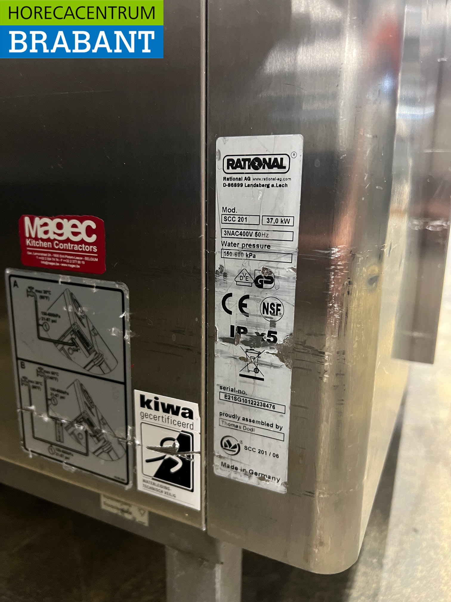 Four mixte Rational SCC 201 en acier inoxydable, 20 x 1/1 GN, 400 V, pour la restauration – Image 9