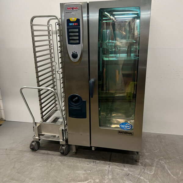 Four mixte Rational SCC 201 en acier inoxydable, 20 x 1/1 GN, 400 V, pour la restauration