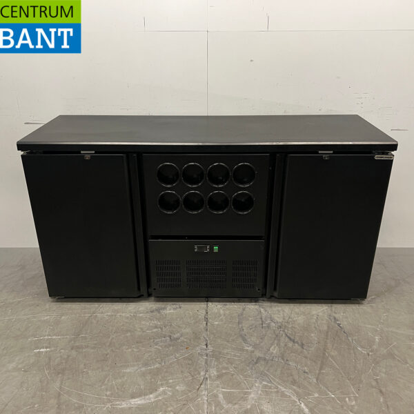 Topcold : casier à bouteilles et 2 portes, 167 cm, 230 V, secteur de la restauration