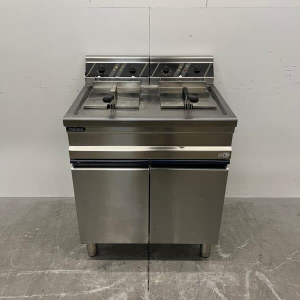 Friteuse double Profinox en acier inoxydable, 2 x 12 litres, 2 x 400 V, pour la restauration