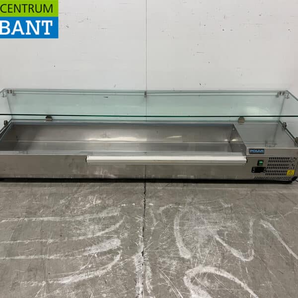 Acier inoxydable Polar GD877-E Saladiere Top Vitrine réfrigérée 180 cm 230V Horeca