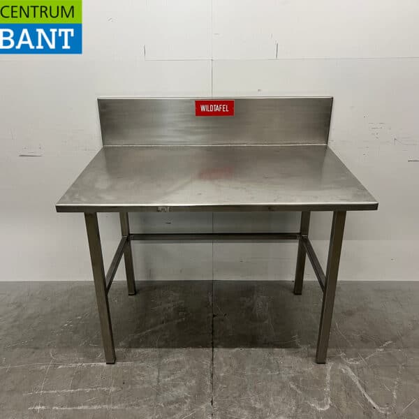 Table de découpe en acier inoxydable pour gibier, table de travail 119,5 x 77 x 87,5 cm – Restauration, boucherie